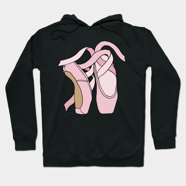 Ballet Pointe Shoes Hoodie by murialbezanson